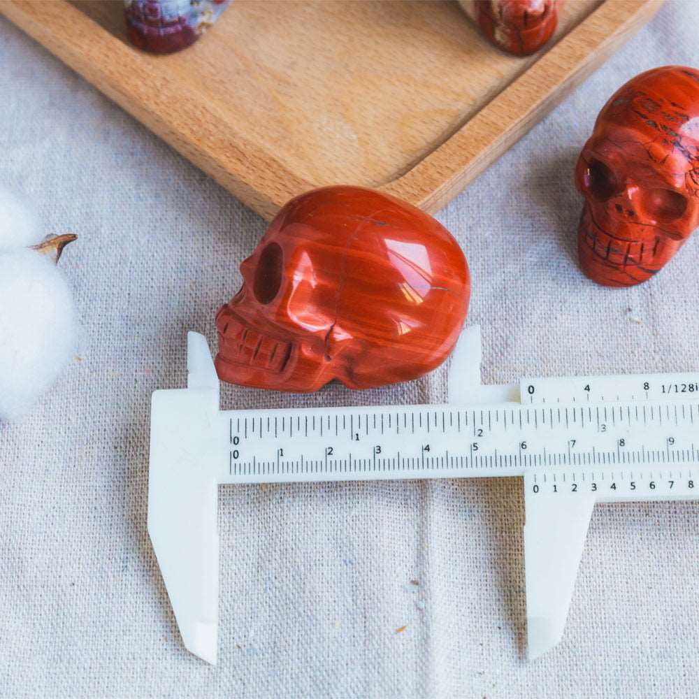 Reikistal 2''Red Jasper Skull