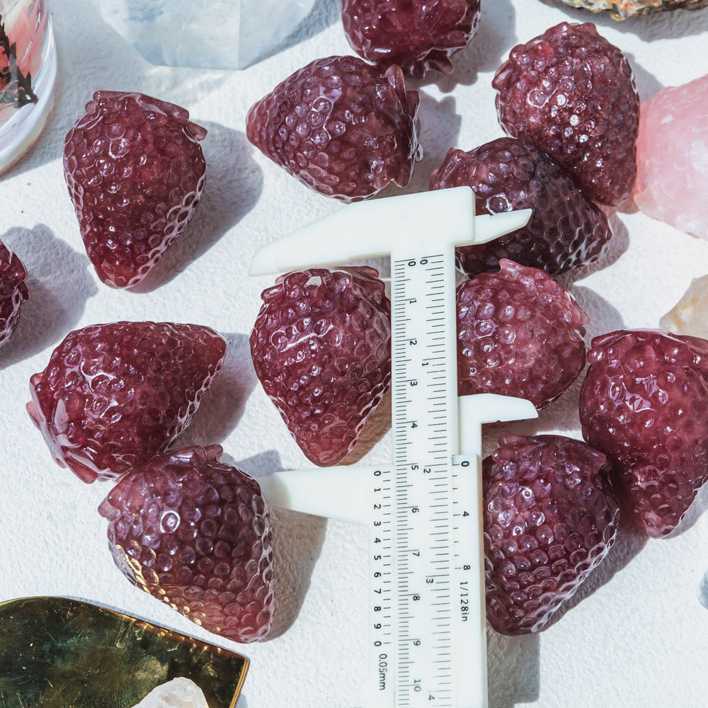 Reikistal Crystal Red Strawberry Quartz Strawberry