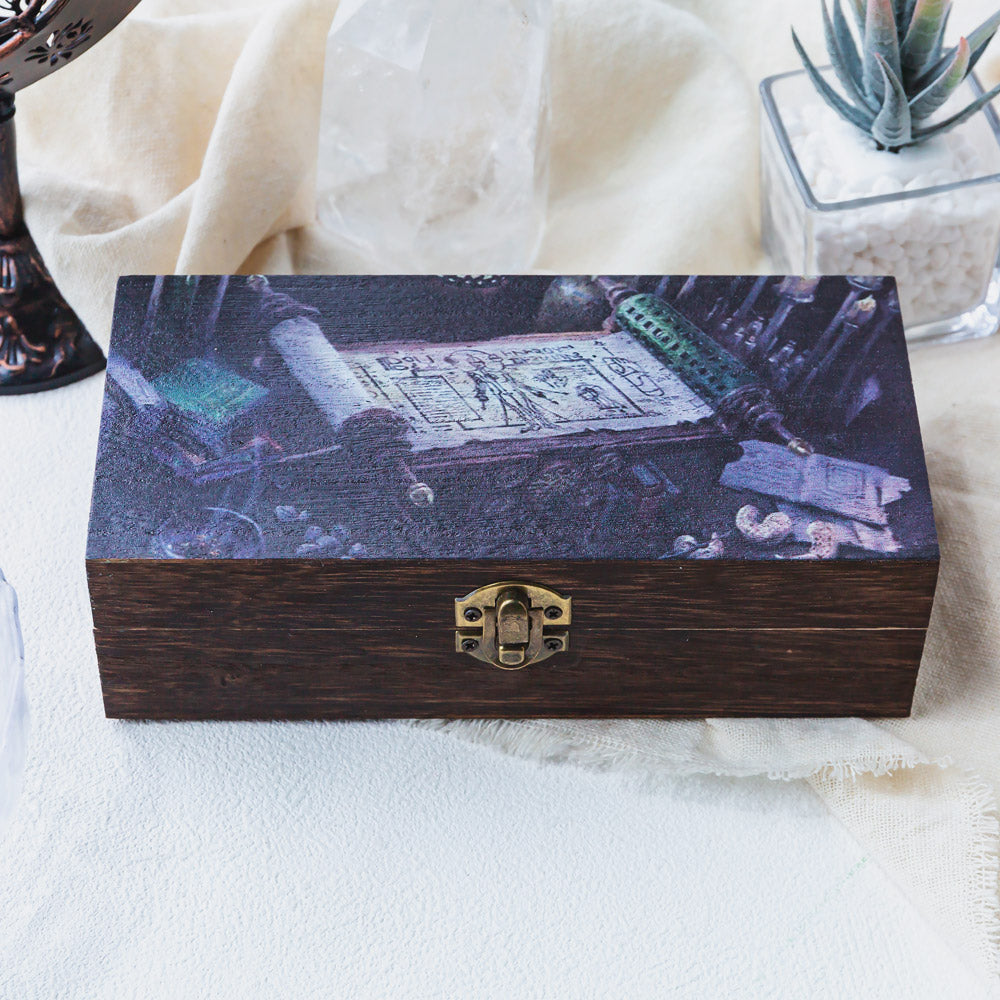 The Wooden Crystal Gift Box | Bracelet & Moon & Point & Rabbit