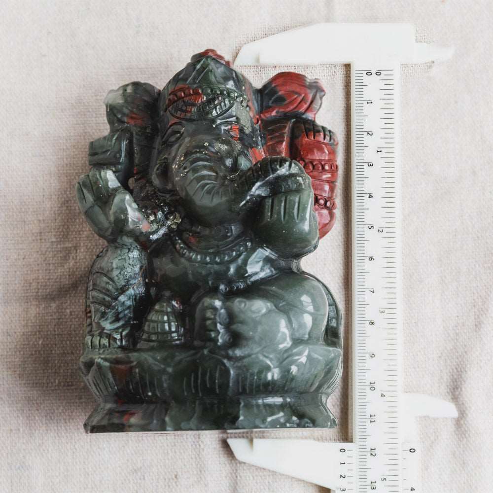 Reikistal Africa Blood Stone Ganesha