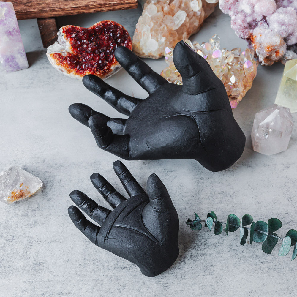 Reikistal Black Obsidian Hand