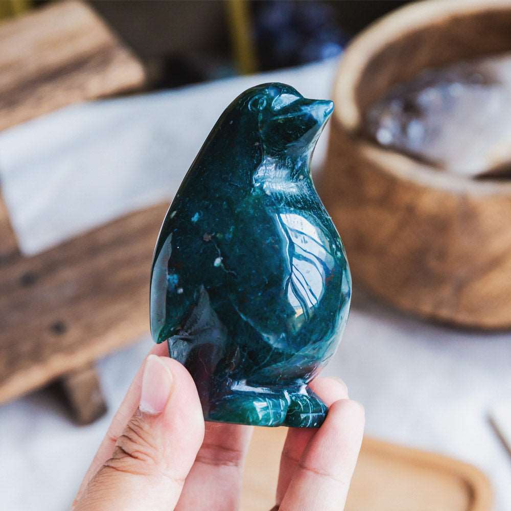 Reikistal 3.5'' Ocean Jasper Penguin