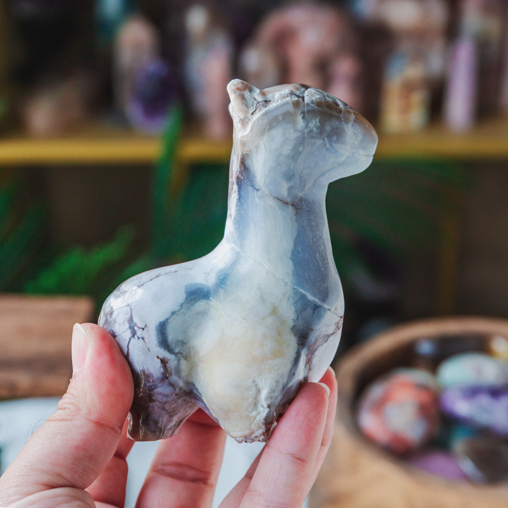 Reikistal Brazil Agate Llama