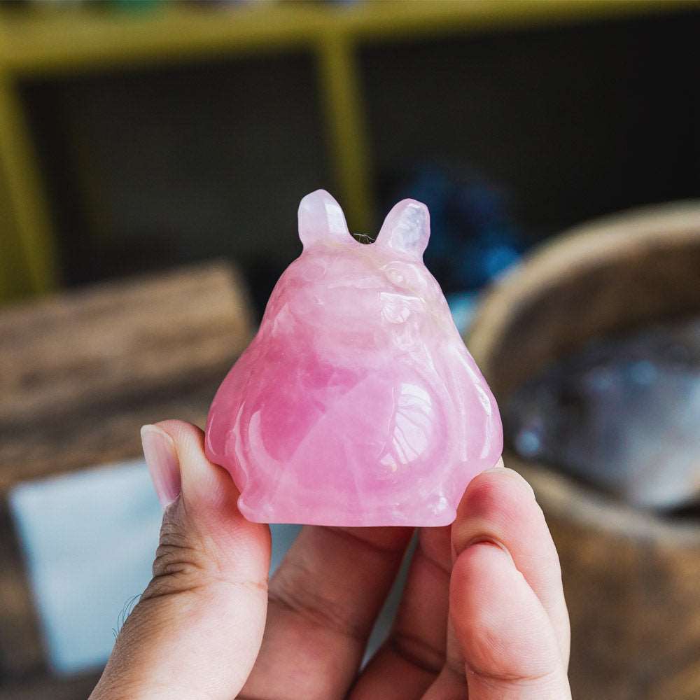 Reikistal 2.5'' Rose Quartz Totoro