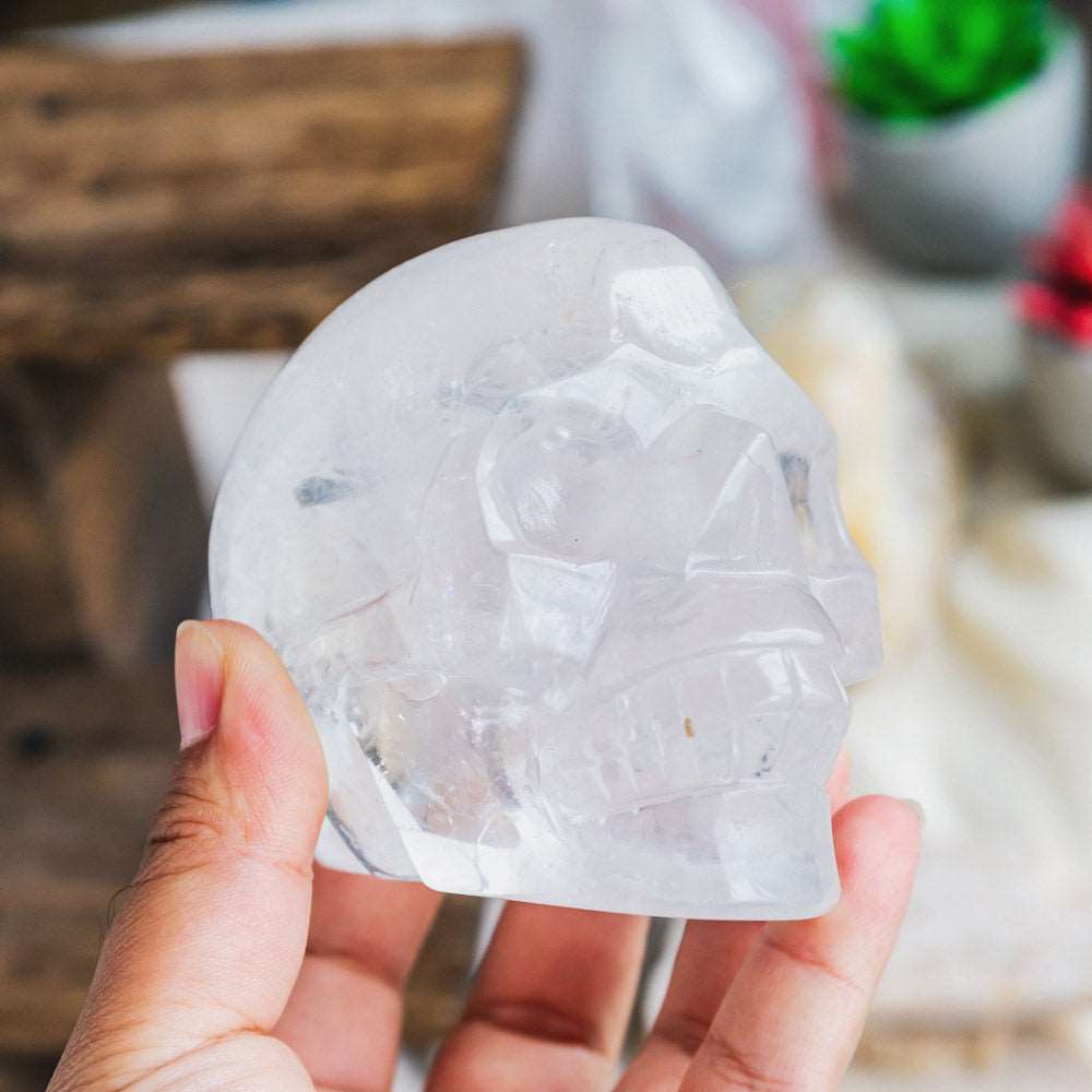 Reikistal 3.5'' Clear Quartz Skull