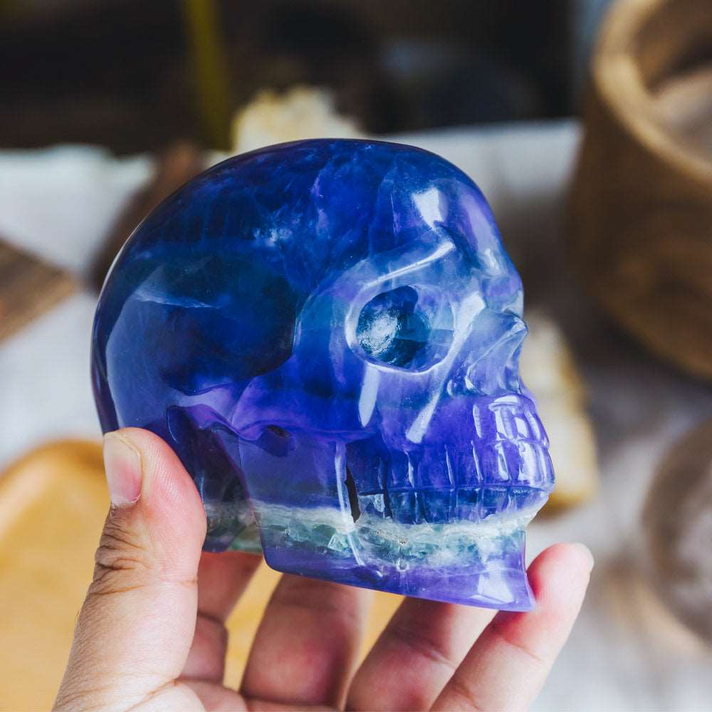 Reikistal 4'' Fluorite Skull