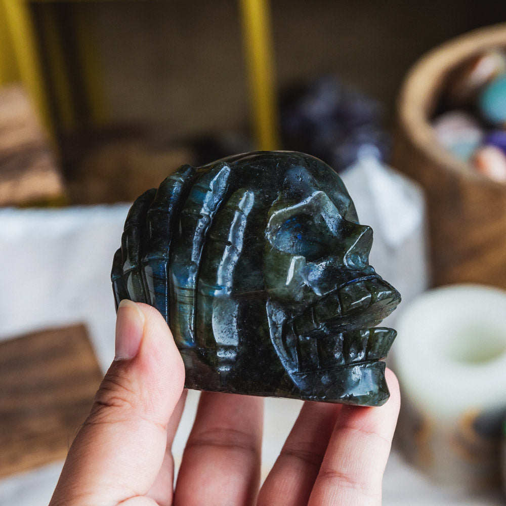 Reikistal Labradorite Skull