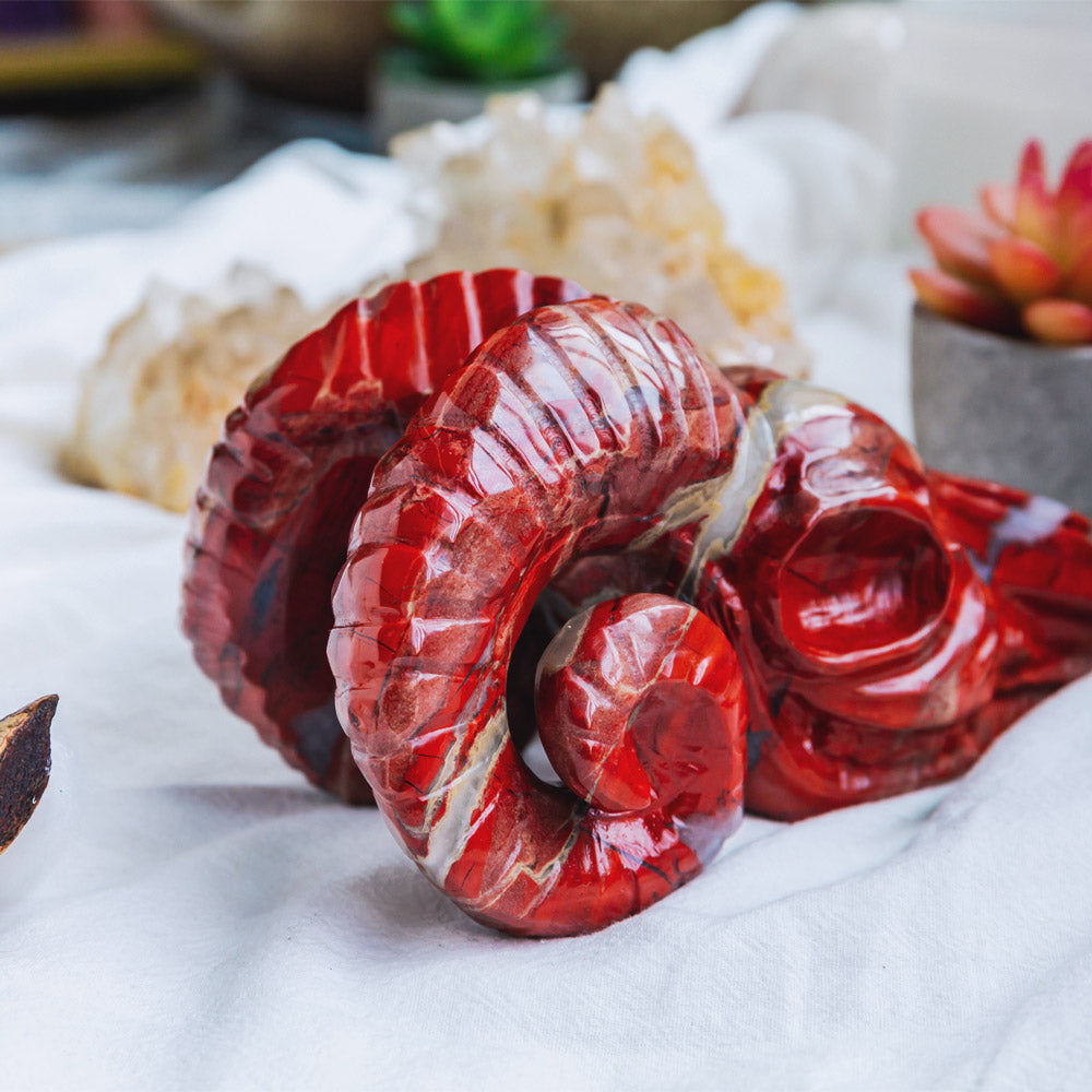 Reikistal Red Jasper Sheep Head