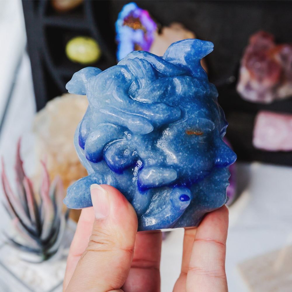 Reikistal Blue Aventurine Medusa