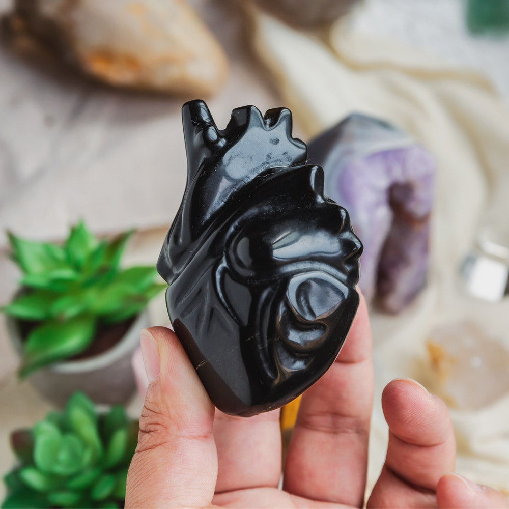 Reikistal Obsidian Human Heart