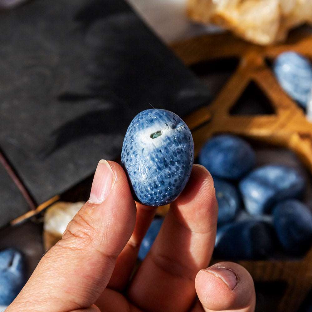 Reikistal Blue Coral Tumbled Stone