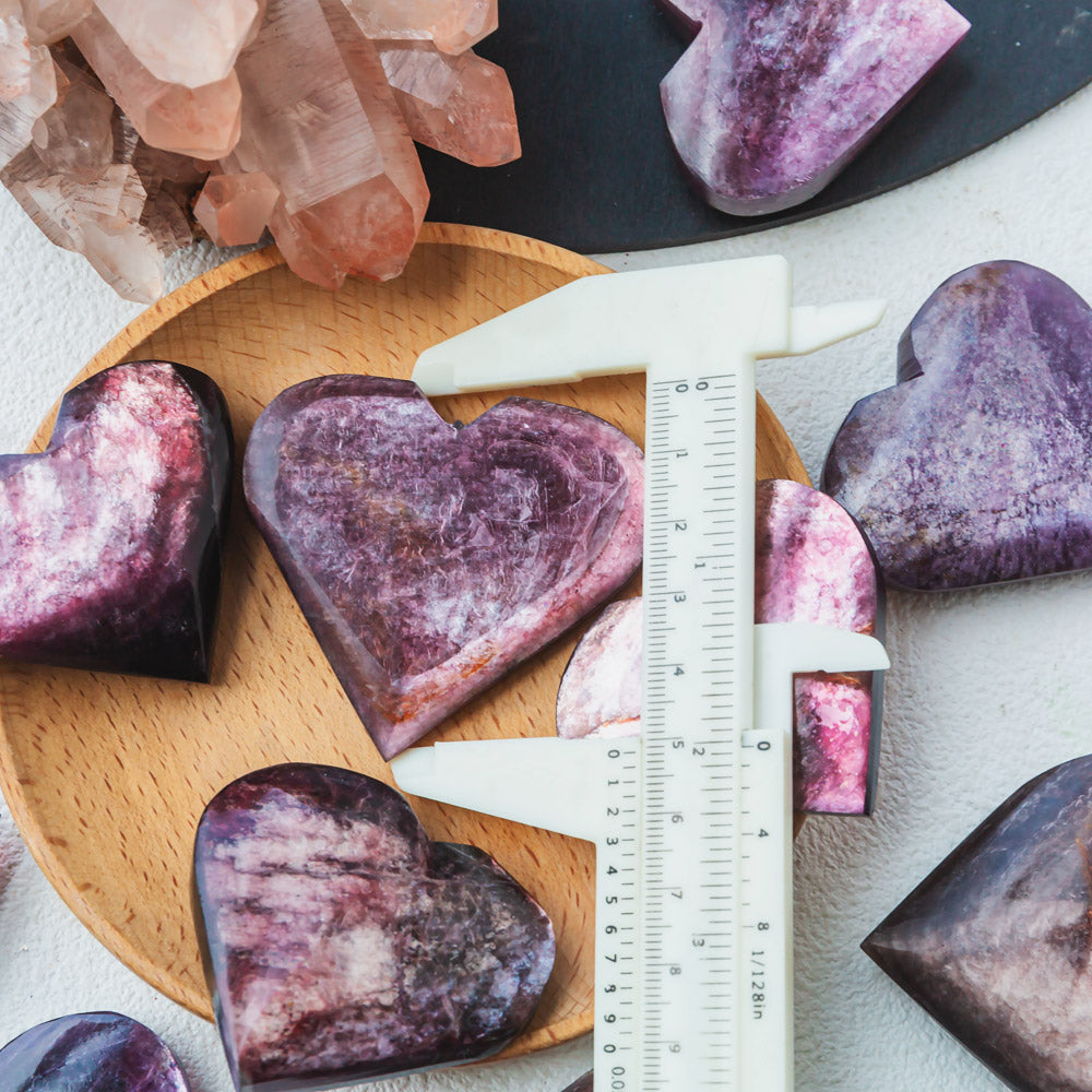 Reikicrystal Purple Mica Heart