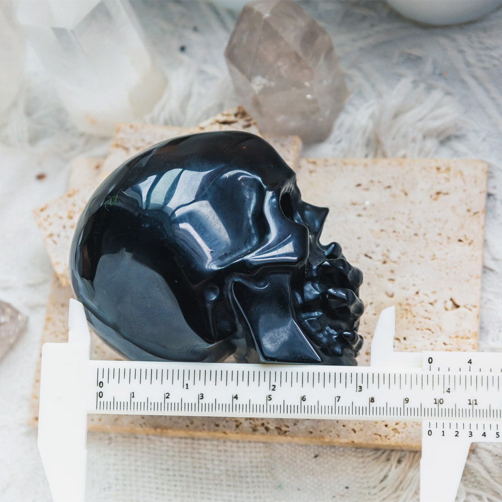 Reikistal Black Obsidian Skull