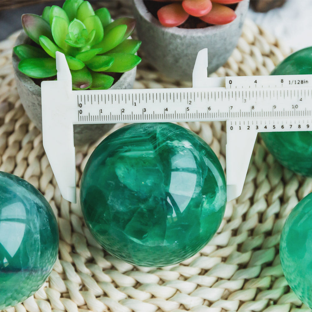 Reikistal Green Fluorite Sphere