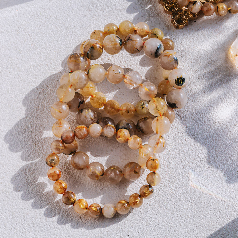 Reikistal Golden Rutilated Quartz Bracelet