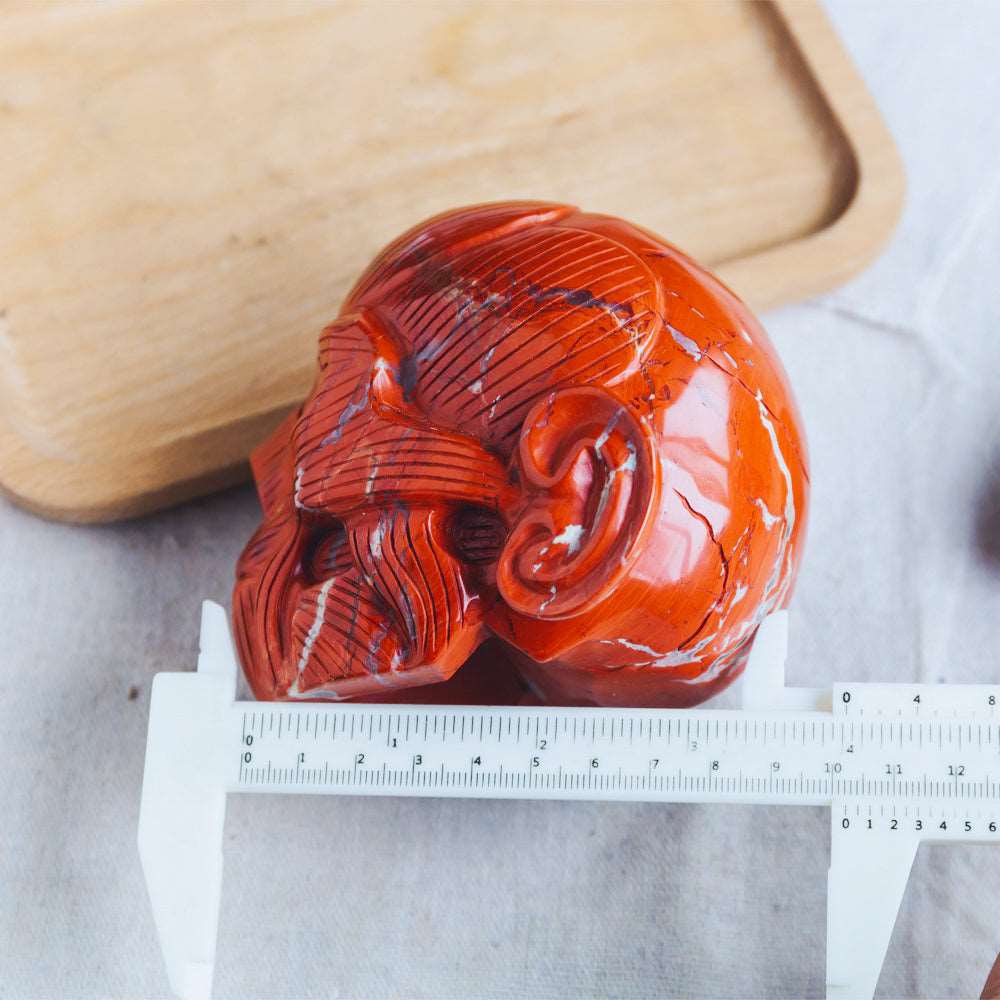 Reikistal 3.5'' Red Jasper Skull