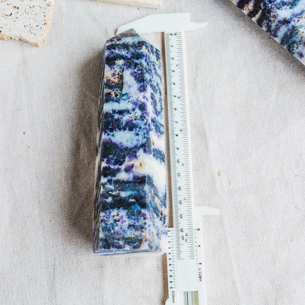 Reikistal Purple Zebra Jasper Tower