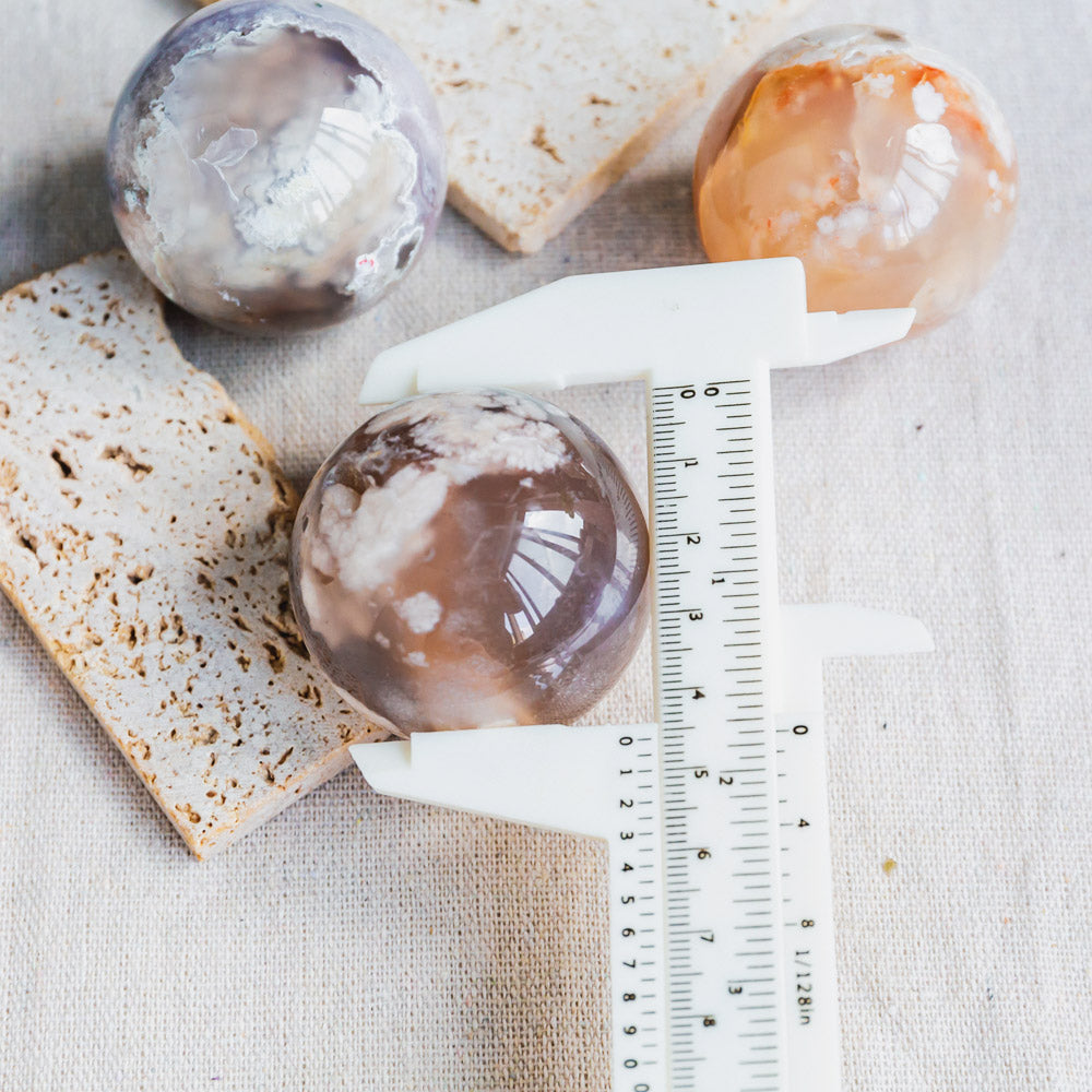 Reikistal Flower Agate Sphere