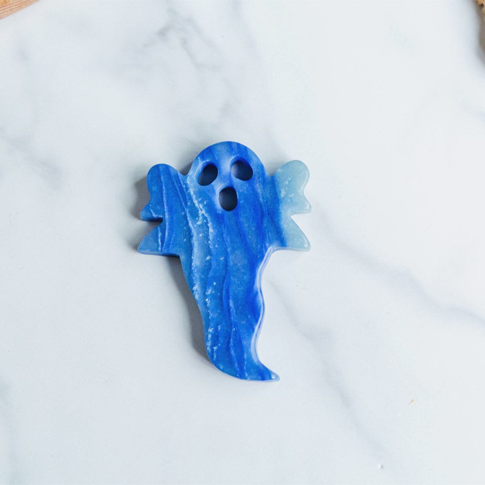 Reikistal Trolleite And Blue Aventurine Ghost Slice