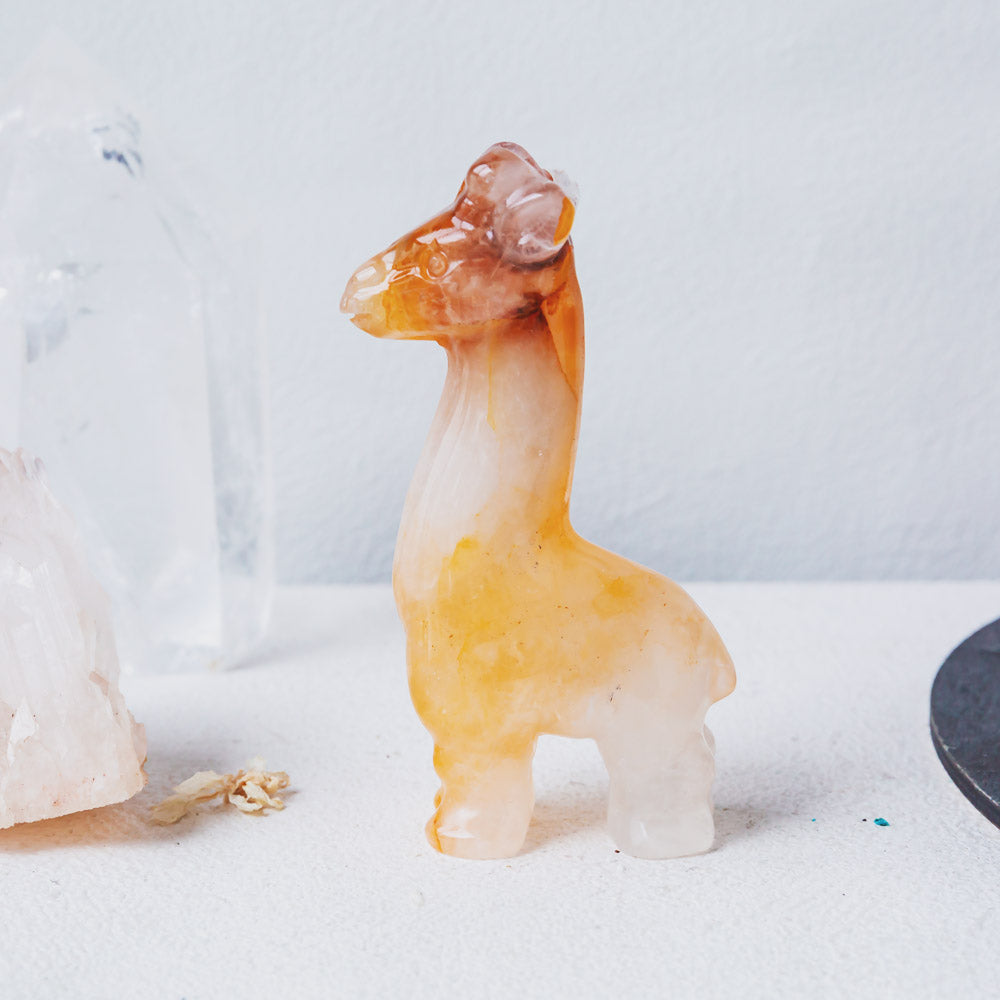 Reikicrystal Carving Sculpture【Giraffe】