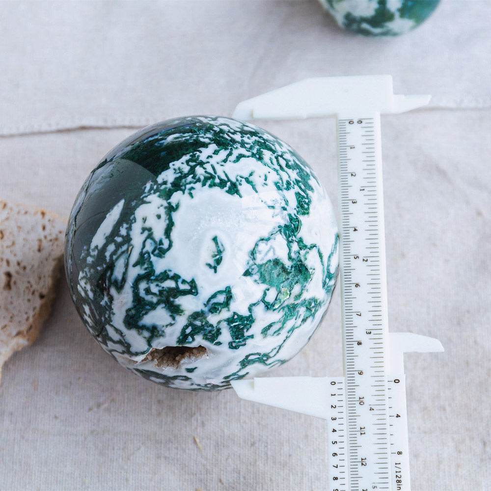 Reikistal Moss Agate Sphere