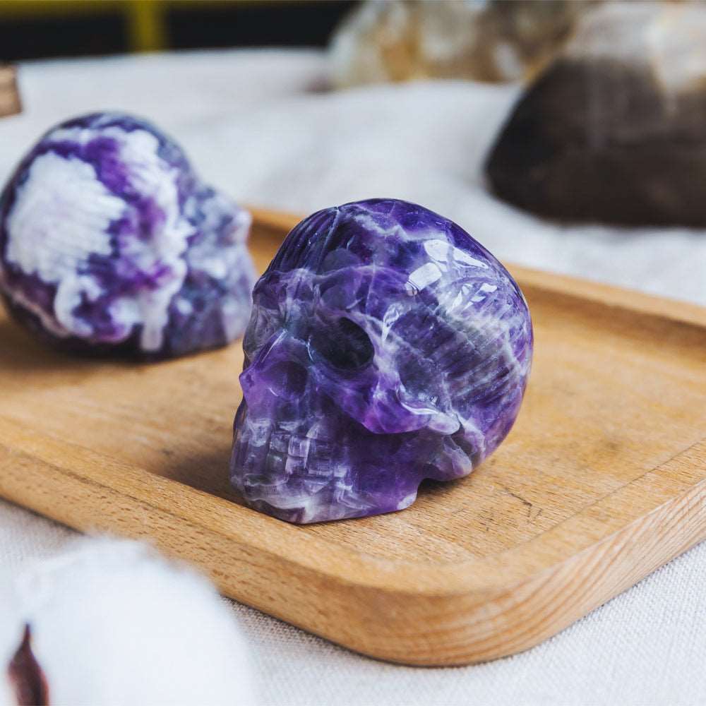 Reikistal 2'' Dream Amethyst Muscle Skull