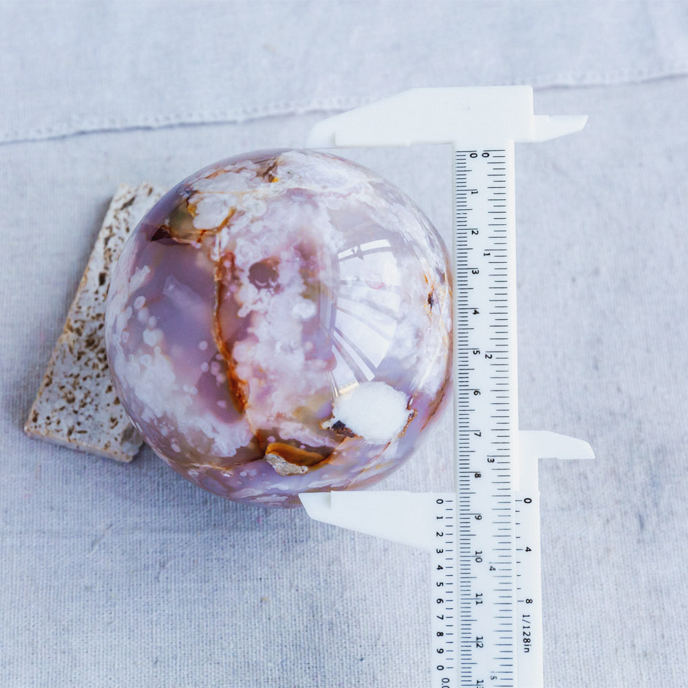 Reikistal Flower Agate Sphere