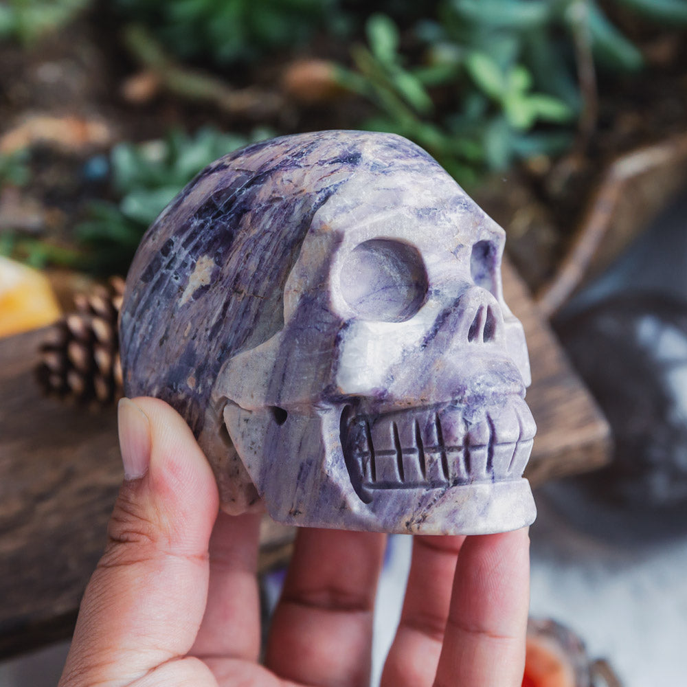 Reikistal Silk Fluorite Skull
