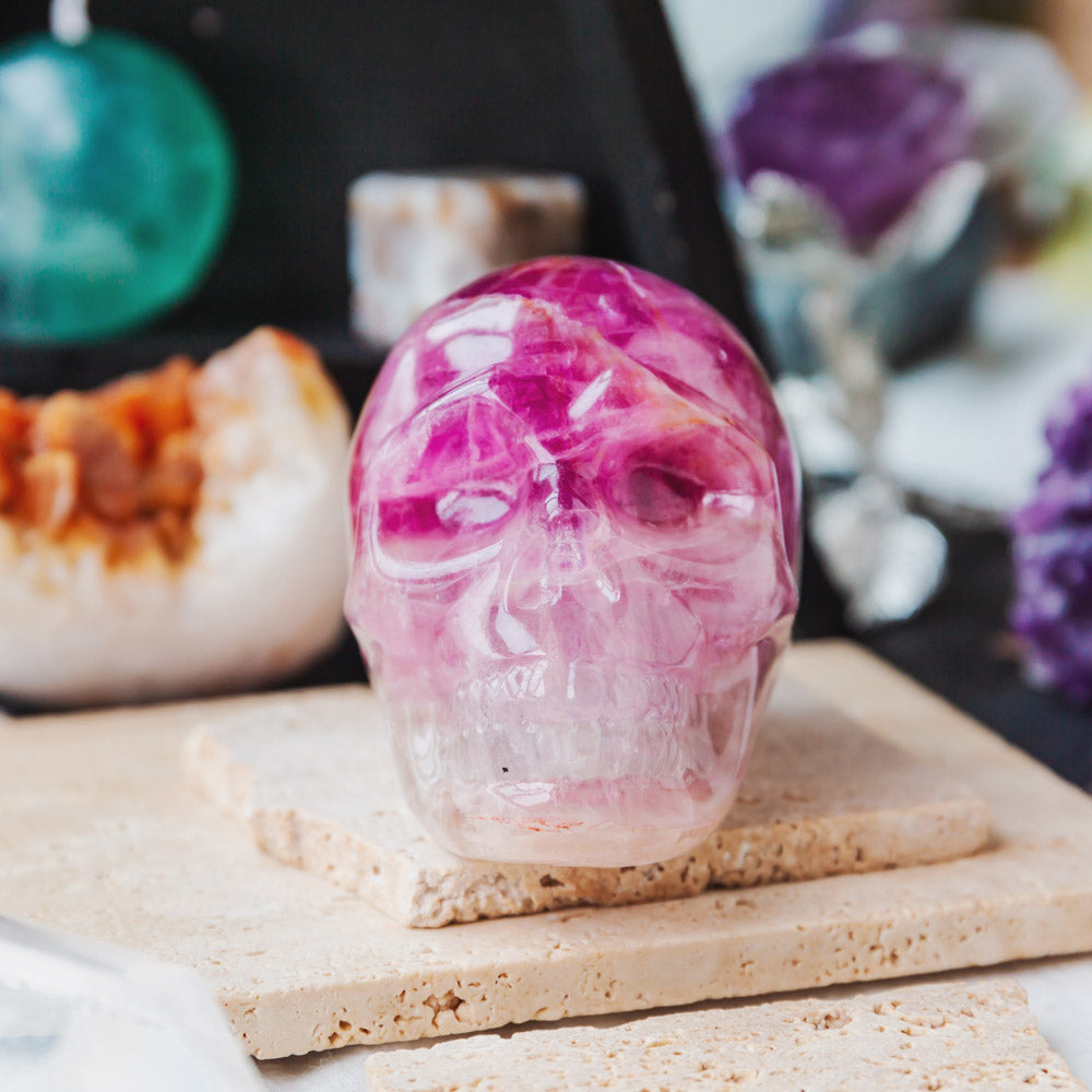 Reikistal Purple Fluorite Skull