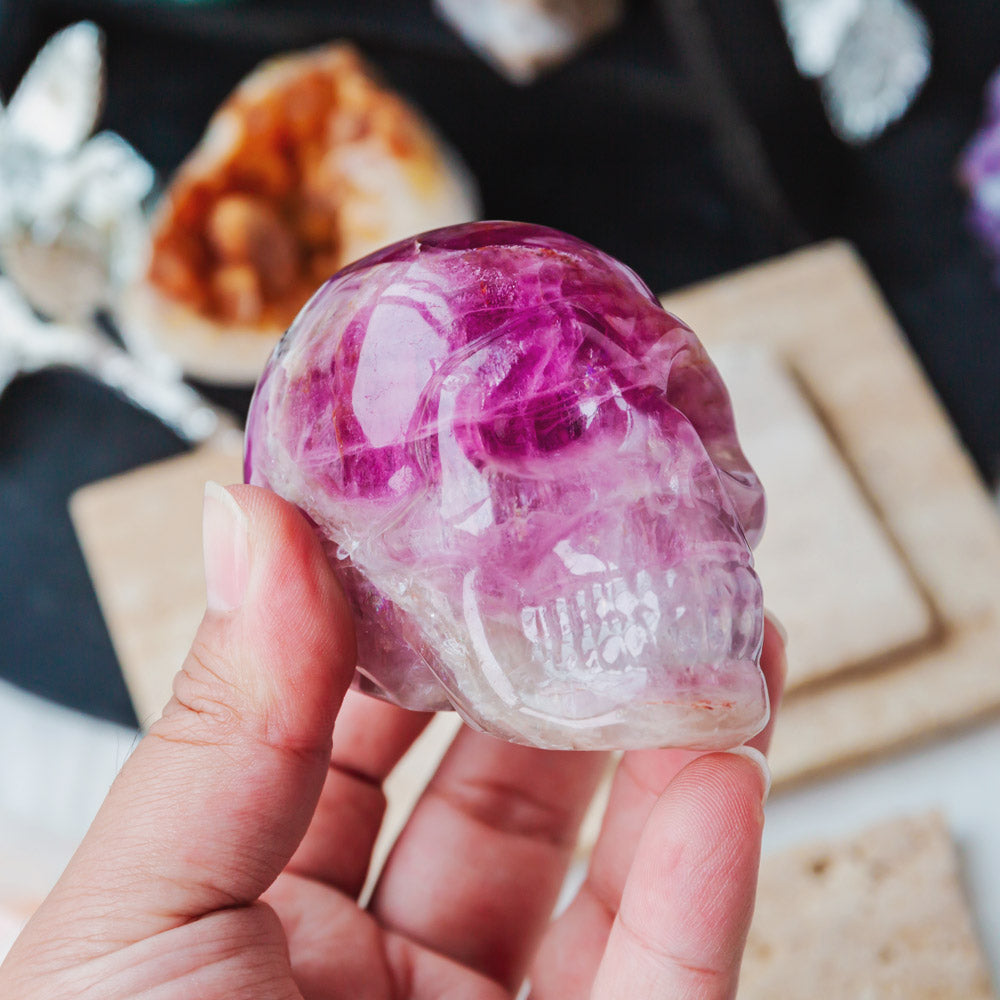 Reikistal Purple Fluorite Skull