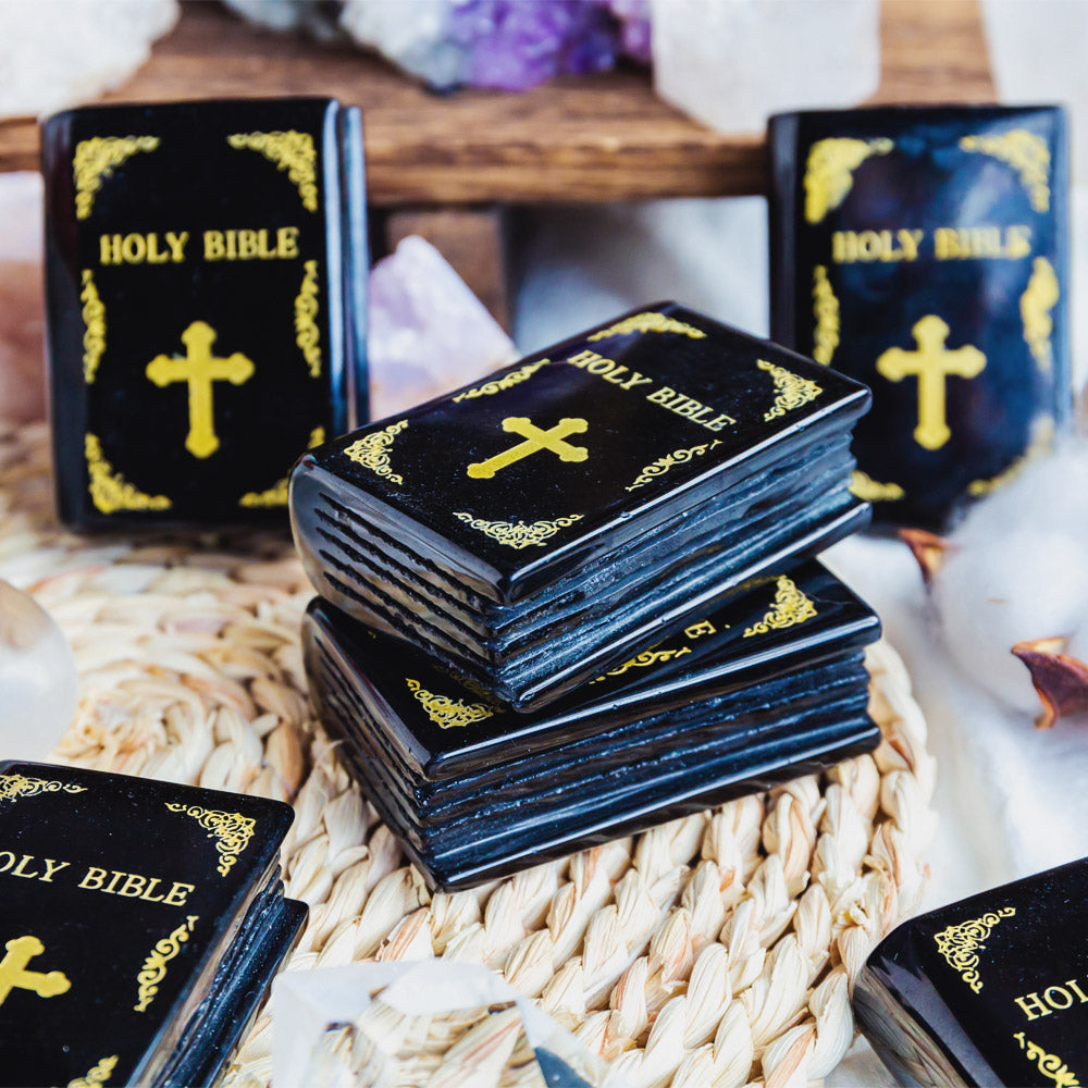 Reikistal Black Obsidian Holy Bible