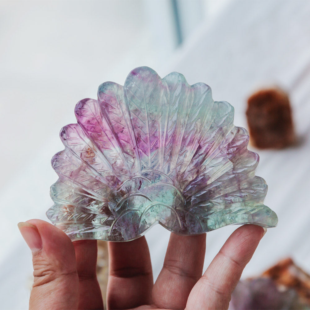 Reikistal Fluorite Peacock Tail