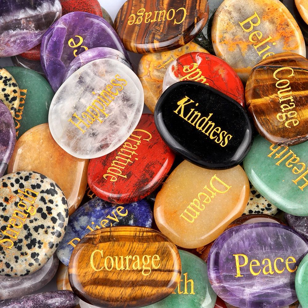 Reikicrystal Engravings Inspirational Stones