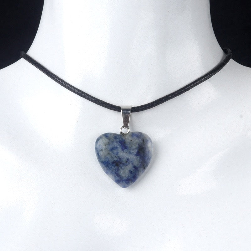 Reikicrystal 0.8" Heart Pendant Necklace