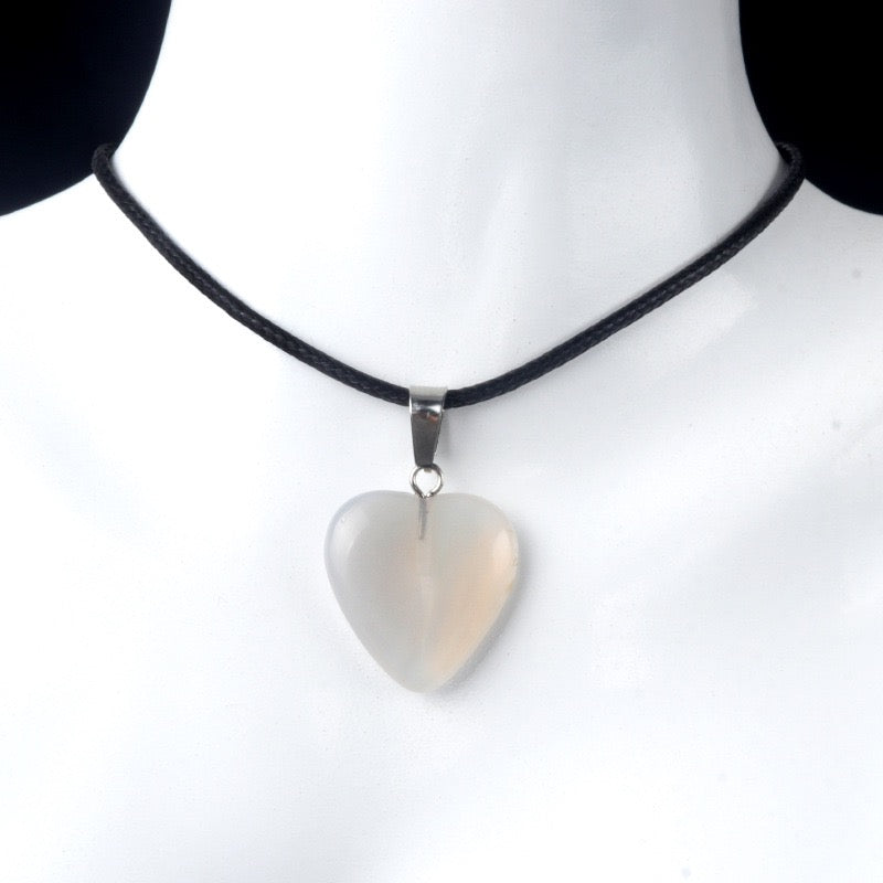 Reikicrystal 0.8" Heart Pendant Necklace