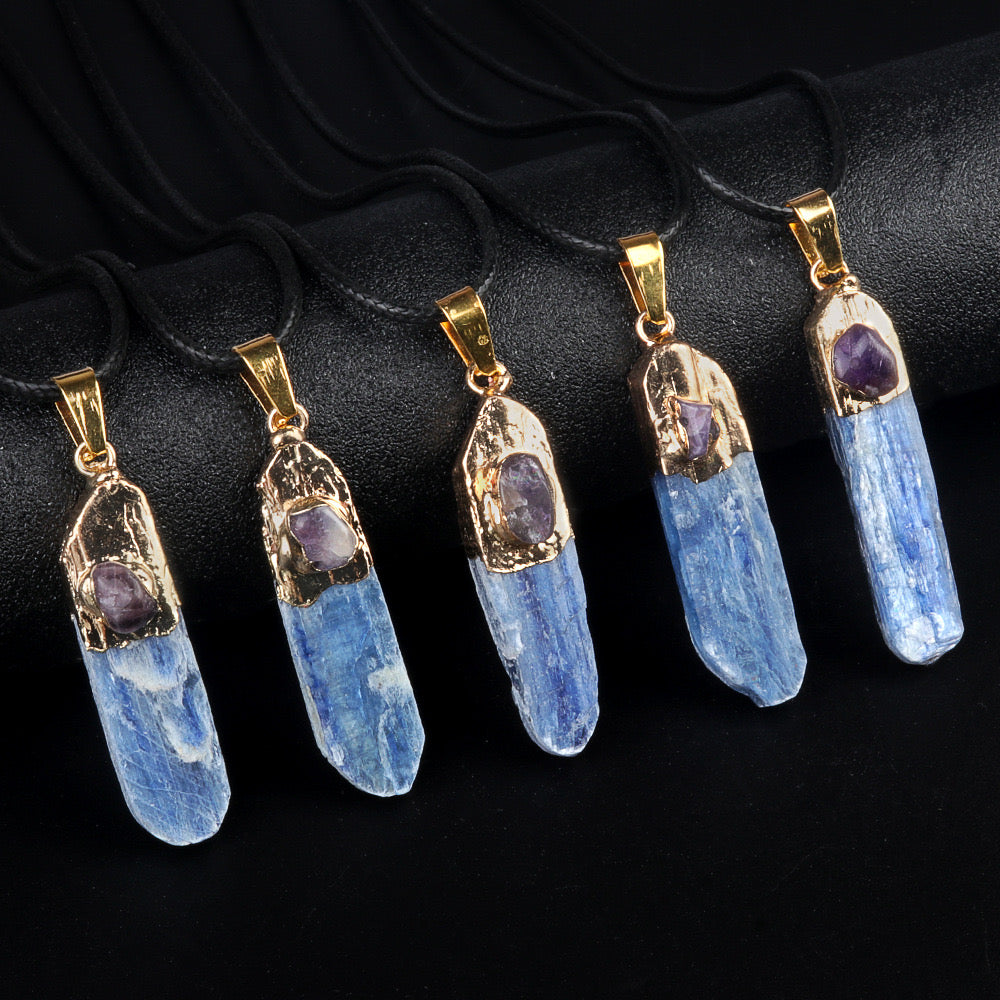 Reikicrystal Natural Crystal Irregular Raw Stone Pendant