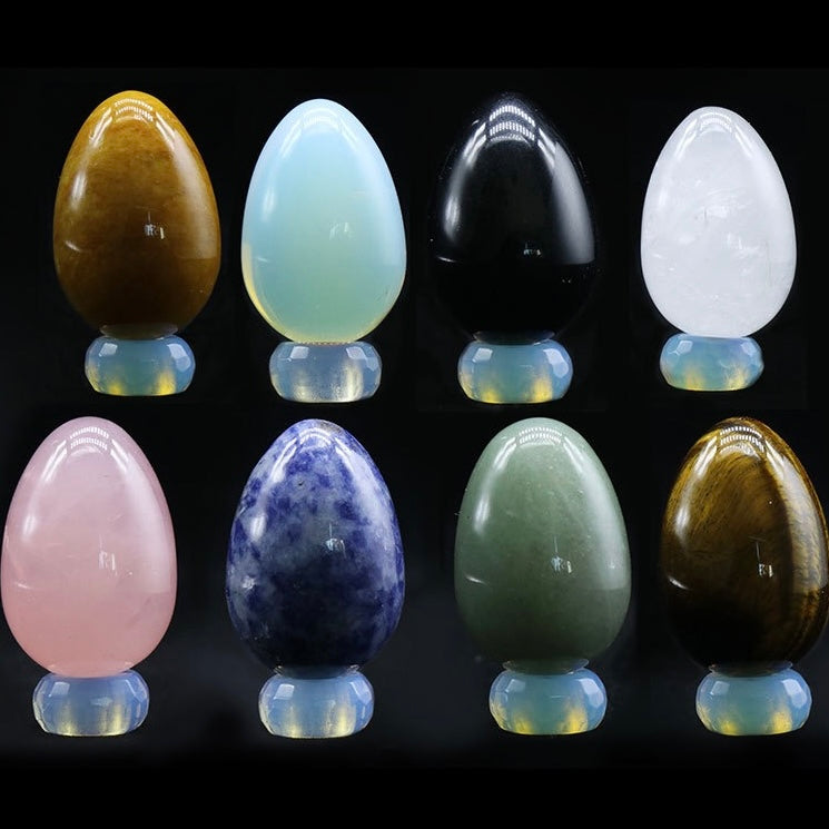 Reikicrystal Colorful Easter Egg Shaped Stone