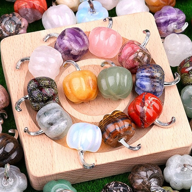 Reikicrystal Carving Mini Pumpkin Gemstone