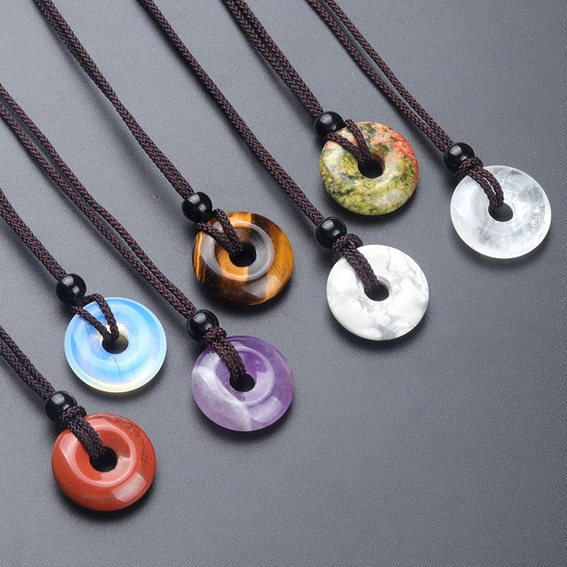 Reikicrystal Peace Coin Necklace