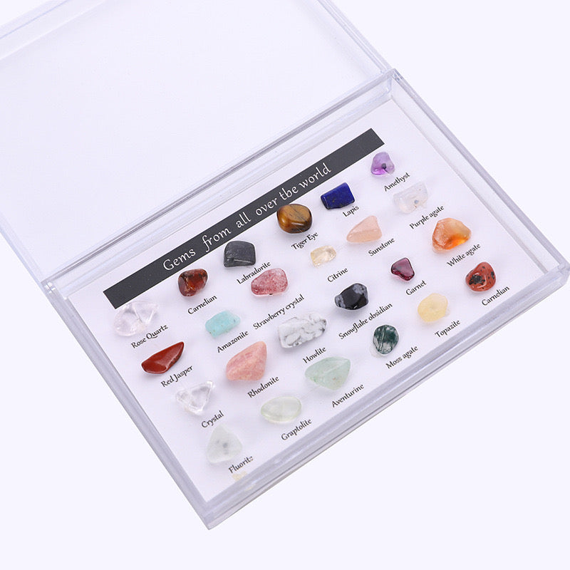 Reikicrystal 24 Mineral Specimens Gift Box