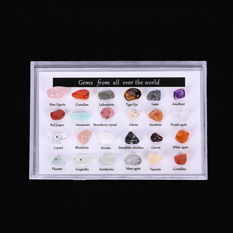 Reikicrystal 24 Mineral Specimens Gift Box