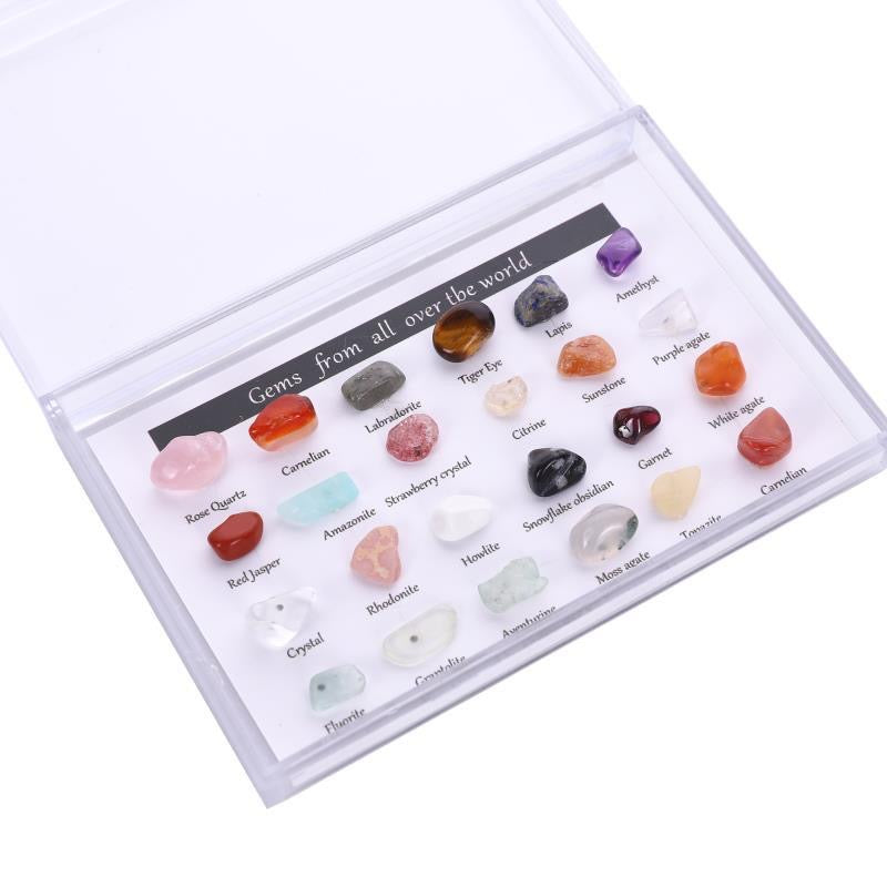 Reikicrystal 24 Mineral Specimens Gift Box