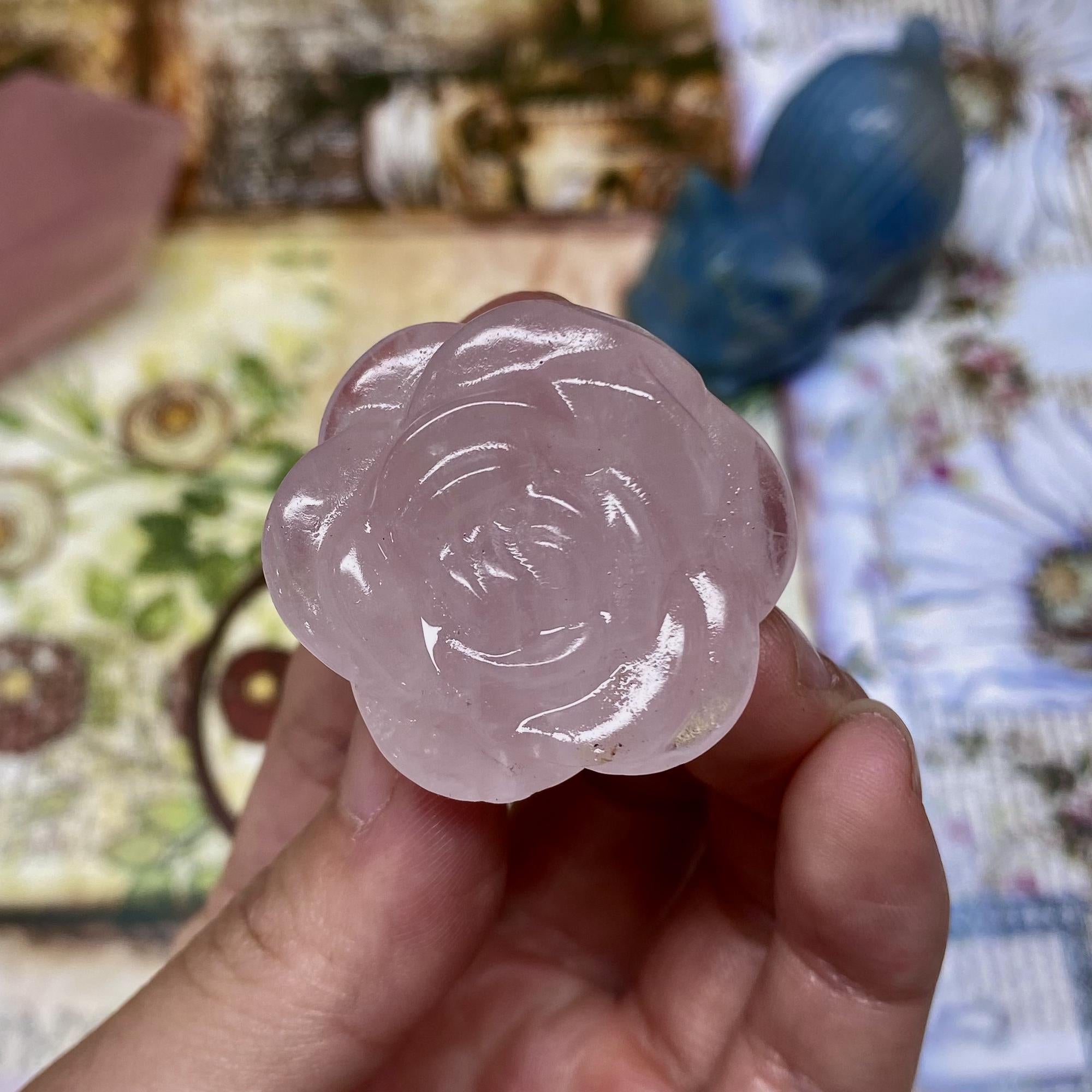 Reikicrystal Mini Rose Carving