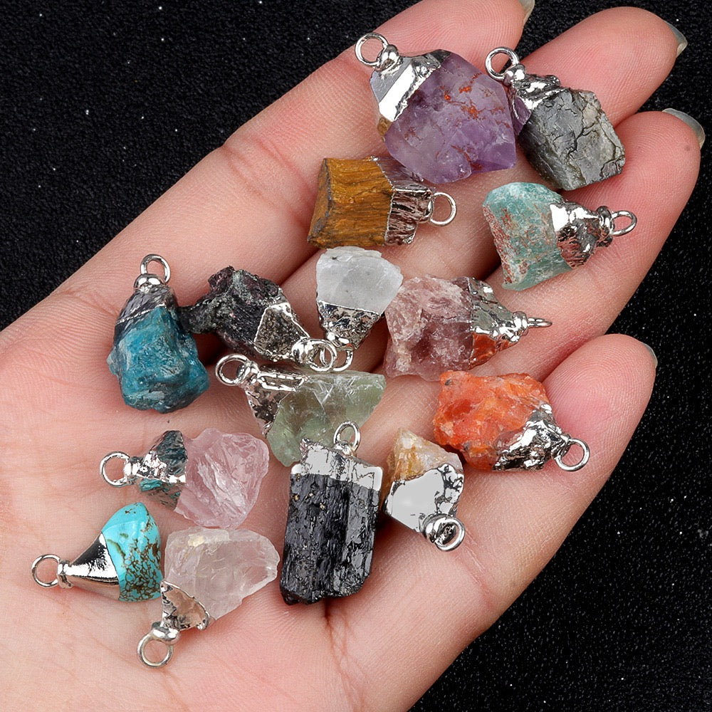 Natural Crystal Stone Pendants | Healing Crystals For DIY Jewelry