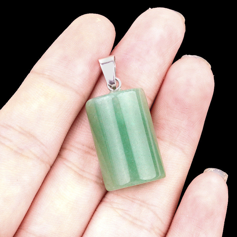 Natural Semi-Cylindrical Crystal Pendant