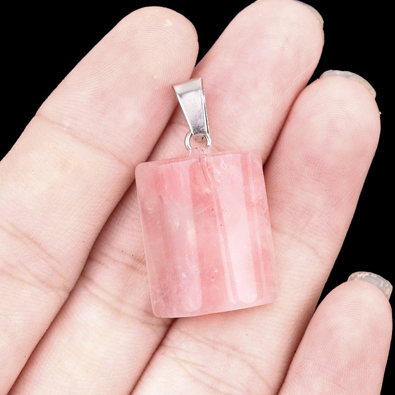 Natural Semi-Cylindrical Crystal Pendant