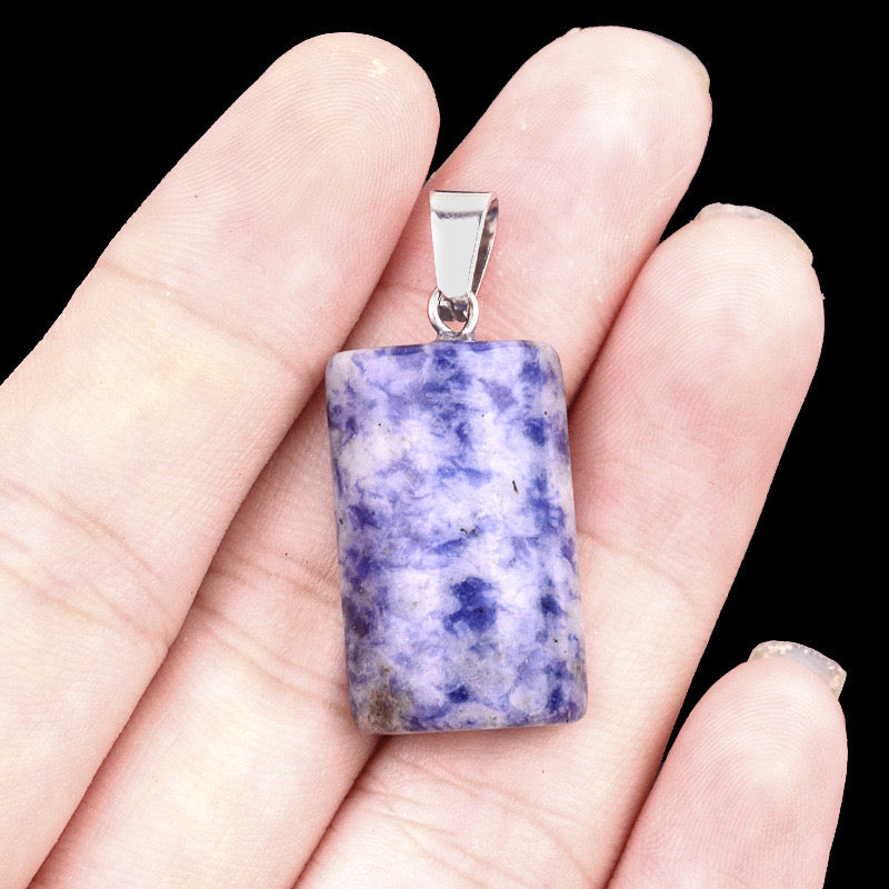 Natural Semi-Cylindrical Crystal Pendant