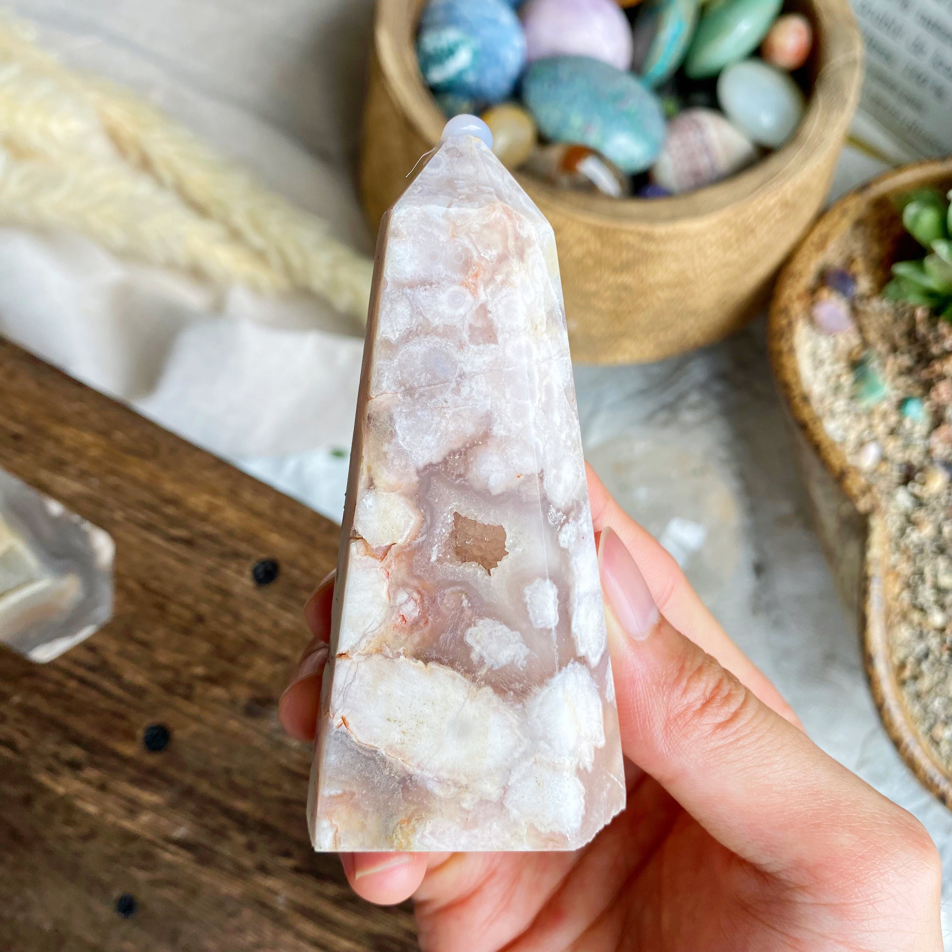 【Weekly Flash Deals】Flower Druzy Agate Point