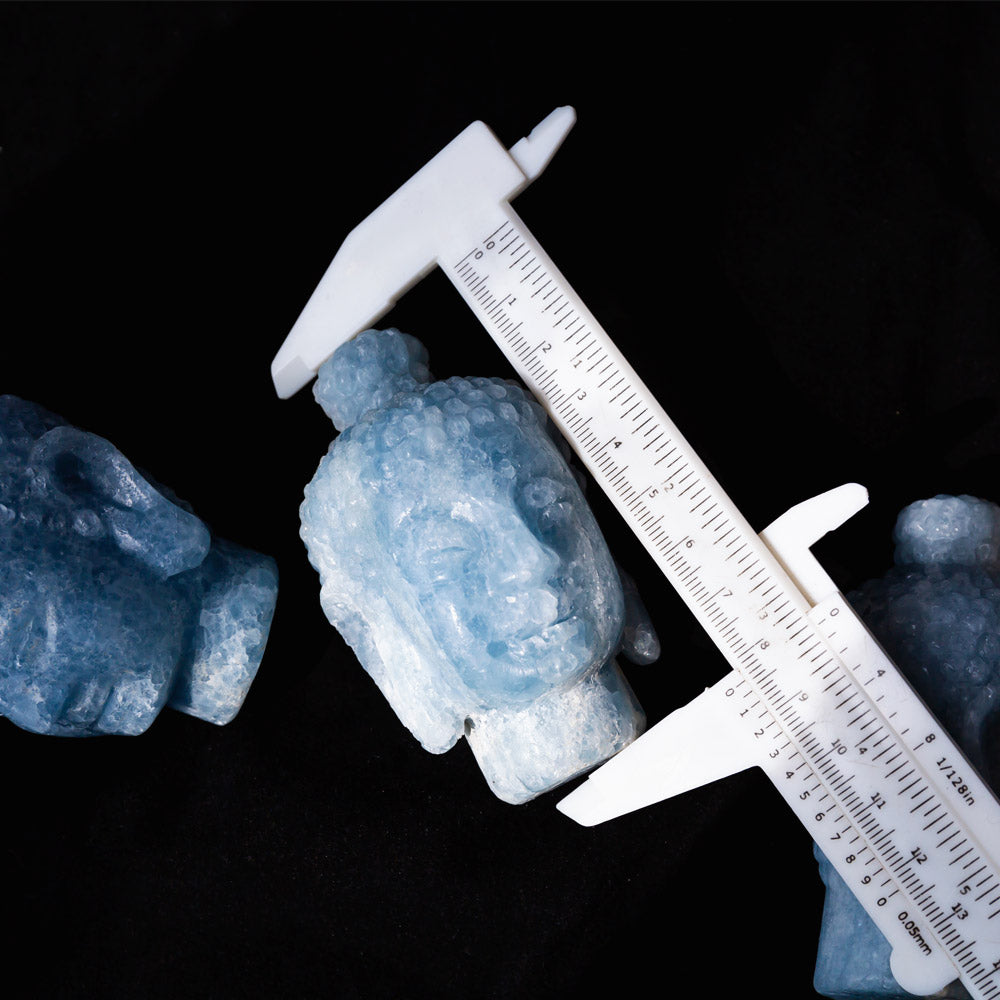 Reikistal Blue Calcite Buddha