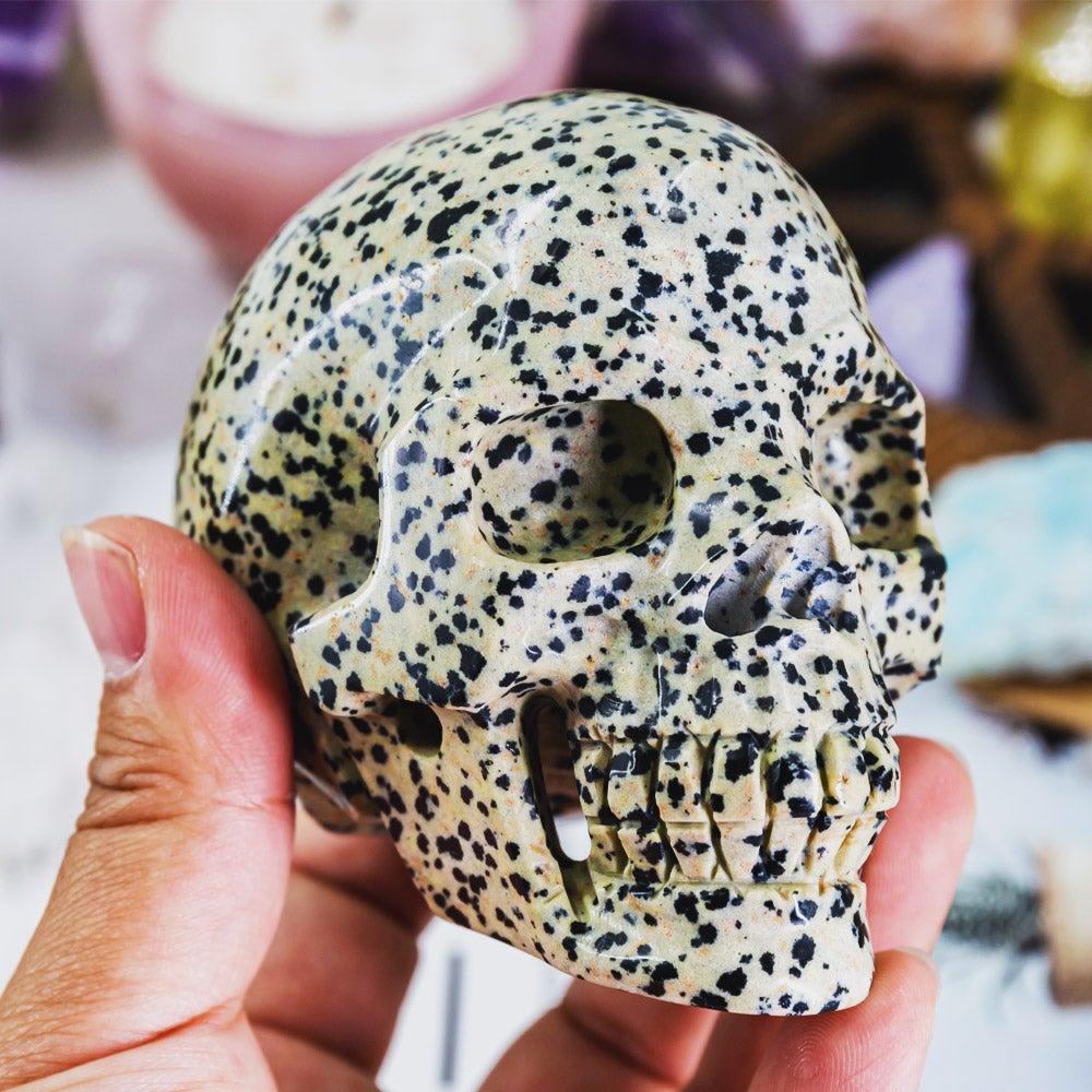 Reikistal Dalmation Jasper Skull